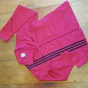 Adidas Red Zip Up Jacket Size L